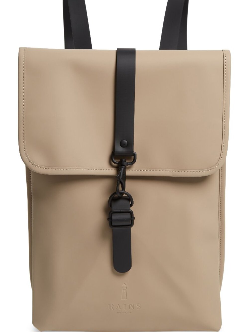 Rains Waterproof 'Rucksack' Backpack - Beige - Picture 1 of 15